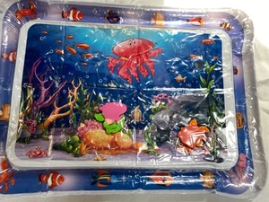 Inflatable Tummy Time Water Mat Baby – Infant and Toddler Baby Play Mat Sensory - Picture 1 of 11