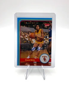 Autógrafo retro Fleer Cheryl Miller 2012-13 USC Trojans/Pheonix Mercury automático - Imagen 1 de 4