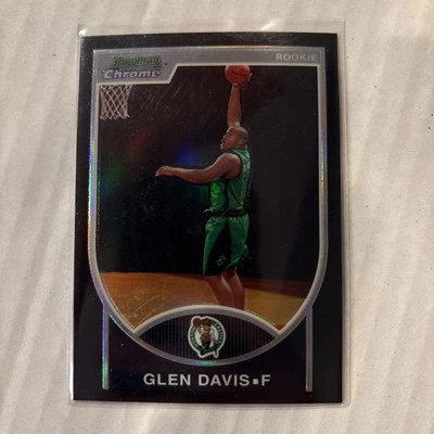 GLEN DAVIS 2007-08 BOWMAN REFRACTOR CROMO NEGRO/199 ROOKIE #134 CELTICS Foto 1 de 2