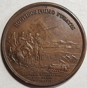 1901 Evacuación de Boston por los británicos 125 aniversario recuerdo HK-131 - Imagen 1 de 4