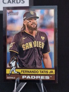 2025 TOPPS HERITAGE BASEBALL Fernando Tatis JR. BLACK PARALLEL  /76 - Bild 1 von 4
