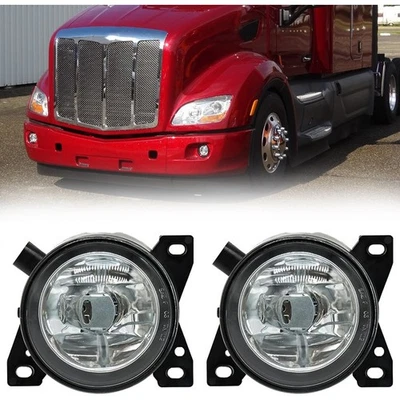 Par de luces antiniebla aptas para Kenworth T660 Peterbilt 579/587 con bombillas halógenas Foto 1 de 4
