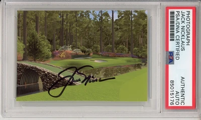 JACK NICKLAUS SIGNED MASTERS AUGUSTA GOLF COURSE PHOTO AUTOGRAPH PSA DNA COA - Image 1 of 2