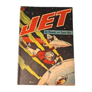 Jet Powers Issue 1 By Magazine Enterprise 1950 Golden Age Comic Bob Powells - Picture 1 of 4