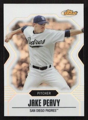 Tarjeta Finest Jake Peavy Refractors #93 2007 Foto 1 de 2
