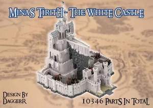 LOTR Minas Tirith White City MOC Building Blocks The Lord Of The Rings 10346 Pcs - Picture 1 of 6