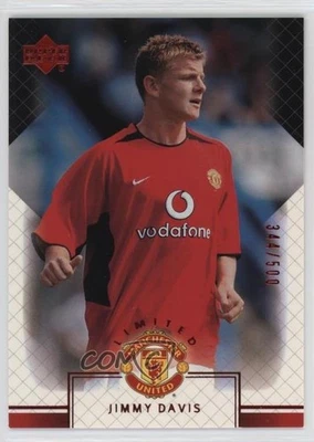 Upper Deck Manchester United Limited 2002 rojo/500 Jimmy Davis #23 novato RC 4f5 Foto 1 de 3