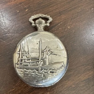 Geneve Pocket Watch - Fisherman - Picture 1 of 6