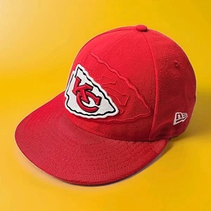 Capo 59FIFTY KC rosso nuova epoca. NFL Low Profile Fitted 7 usato usato/usato/difettoso - Foto 1 di 22