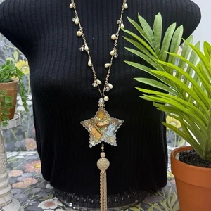Collana Presepe Corona Adornata Gioielli Vintage Stella Tagliabiscotti - Foto 1 di 9