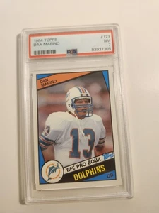 1984 Topps #123 Dan Marino HOF Rookie Miami Dolphins PSA 7 NM - Bild 1 von 3
