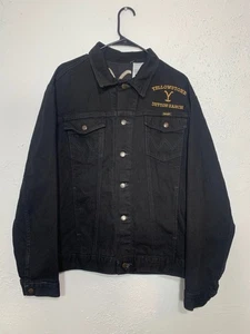 Herren Jeansjacke Wrangler Paramount Yellowstone Dutton Ranch schwarz L Trucker - Bild 1 von 13
