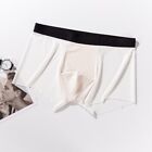 Plus Size Ice Silk Underwear for Men Seamless Briefs Middle Waist Boxers Shorts