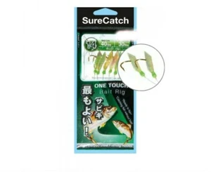 LENZA SABIKI PESCA SGOMBRI ALLETTERATI SAURI SURECATCH KW1 CON 6 AMI - Foto 1 di 1