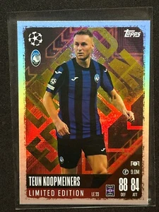 Teun Koopmeiners Limited Edition Champions League Match Attax 2024/25 24/25 - Picture 1 of 2
