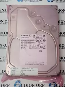 TOSHIBA 8TB 3.5" SATA HDD 7200 RPM MG06ACA800E, GRADE A, SKU 16383 - Picture 1 of 2