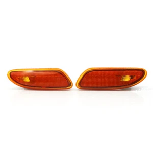 For Benz W203 C-Class Amber Side Marker Light Bumper Turn Signal Lamp Set of 2 - Picture 1 of 6