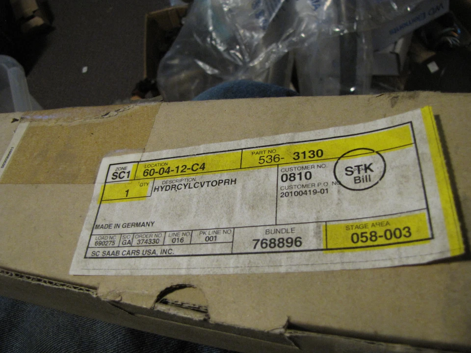 1 NEW OE Saab  NG 900 9-3 Main Roof Piston 5363130 Fits 1998 to 2003 - Image 1 of 1