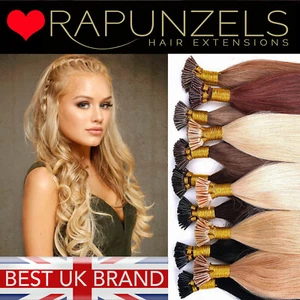 16" Micro Ring i Tip VERLÄNGERUNGEN Pre Bond DOPPELT GEZOGEN 1g oder 0,5g menschliches Remy Haar - Bild 1 von 26