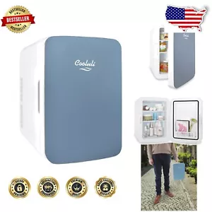 Eco-Friendly 10L Mini Fridge with Glass Front - Perfect for Dorms & Travel - Picture 1 of 9