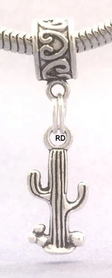 Dije deslizante Cactus Saguaro Arizona para pulsera o collar Foto 1 de 2