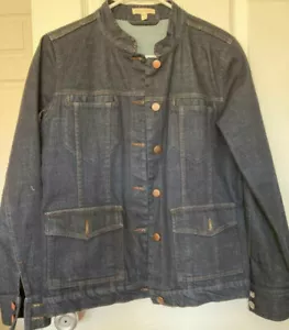 Eileen Fisher Organic Cotton Jean Denim Jacket w/ 2 Pockets Size S - Picture 1 of 6