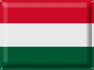 Blechschild 40 x 30 cm Wappen Ungarns Flag of Hungary - Bild 1 von 1