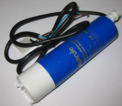 Rule iL200P In-Line Submersible Water Pump - 12 V DC - 200 GPH - 757 LPH  11 PSI - Image 1 of 4