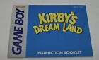 Kirby's Dream Land original kirby Game Boy étui de protection MANUEL SEULEMENT Nintendo