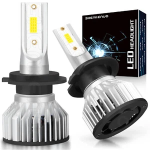 2x H7 LED Headlight Bulbs Kit High or Low Beam 6500K Super White Bright Lights - Bild 1 von 80