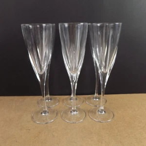 6 RCR Royal Crystal Rock Fusion Sektflöten Gläser 9,25" hoch sehr guter Zustand - Bild 1 von 5