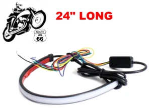 24" UNIVERSAL MOTO ROJO/ÁMBAR FLUIDO GIRO SIG/STOP TIRA - Imagen 1 de 7
