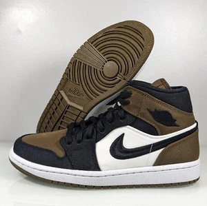 Nike Air Jordan 1 Mid SE Olive Toe, Women's Sz. 9, Men's Sz. 7.5 (DV0427-301) - Picture 1 of 8