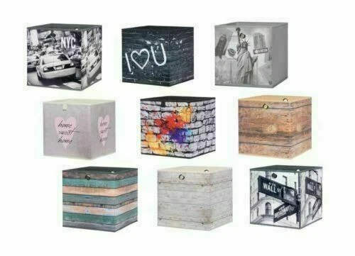 Faltbox Aufbewahrungsbox Stoffbox Regalbox versch. Muster Spielzeugbox - Bild 1 von 1