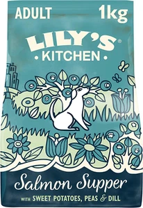 Lily's Kitchen Salmon Supper Natural Grain Free Complete Adult Dry Dog Food 1kg - Picture 1 of 8