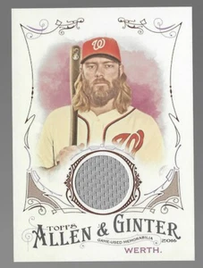 Jayson Werth 2016 Topps Allen & Ginter Jersey #FSRB-JW Nationals Relic Insert - Picture 1 of 2