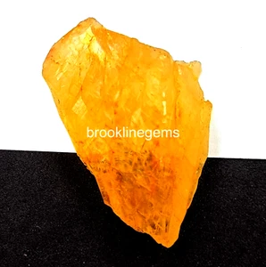 214 Ct Natural Yellow Sapphire African Loose Gemstone Dyed Rough 24m - Picture 1 of 8