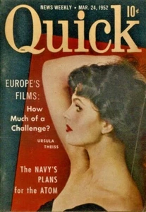 QUICK MAGAZINE ~ March 24, 1952 ~ Ursula Theiss ~ K-3-2 - Bild 1 von 1