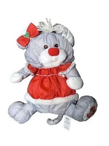 Fisher Price Puffalump Mouse Plush Christmas Holiday Nylon Doll Stuffed Vintage - Picture 1 of 4