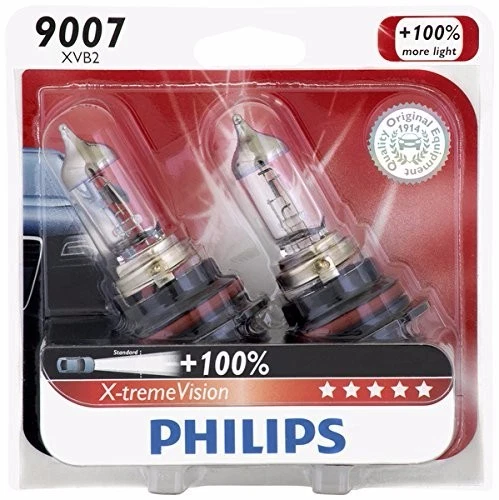  2x Philips 9007 HB5 X-tremeVision Upgrade Headlight 100% More Light Bulb 65W - Image 1 of 1