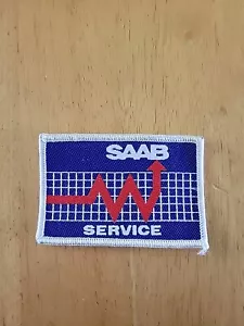 VINTAGE SAAB SERVICE UNIFORM PATCH FROM 1988 - Picture 1 of 3