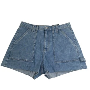 Pantalones cortos para mujer Wild Fable, talla 10/30, cintura más alta, lavado medio - Imagen 1 de 6