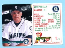 2002 The M.O.S.T Keebler- 2002 Seattle Mariners -Lou Piniella- Box 801