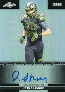 2016 Leaf US Army All-American Bowl Football #54 John Shannon Auto Silver /15 - Picture 1 of 2