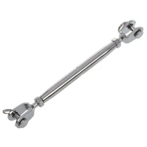 M8 Boat Stainless Steel UU Type Closed Body Turnbuckle Screw Fastener Rigging - Picture 1 of 5
