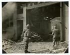 Wwii Signal Corps Photo U.S. 7Th Army Rangers In Germany 1945