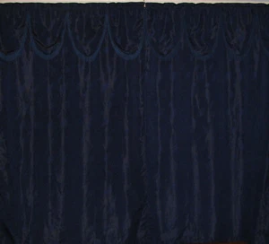 2006 Whole Home Sears 54"x95" Curtain Drape Panel with Valance Set of 2 NIP Blue - Picture 1 of 6