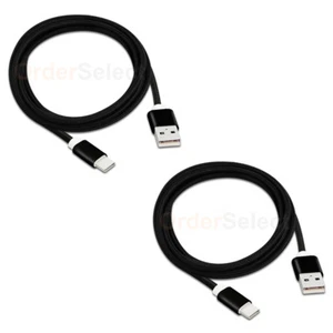 2X USB Type C 6FT Braided Charger Data Sync Cable Cord for Android Cell Phone - Picture 1 of 5