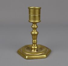 Antique Early Small Brass Taperstick - Candlestick c 1650 - 1700. 2.8â€� tall.