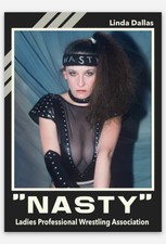 NASTY LINDA DALLAS VALET MANAGER DIVA CUSTOM MADE RETRO STYLE ART CARD